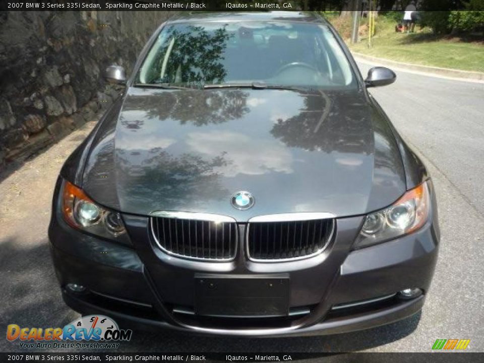 2007 BMW 3 Series 335i Sedan Sparkling Graphite Metallic / Black Photo #5