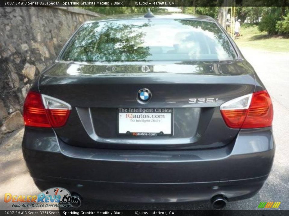 2007 BMW 3 Series 335i Sedan Sparkling Graphite Metallic / Black Photo #6