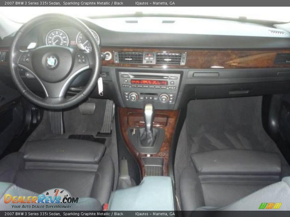 2007 BMW 3 Series 335i Sedan Sparkling Graphite Metallic / Black Photo #9