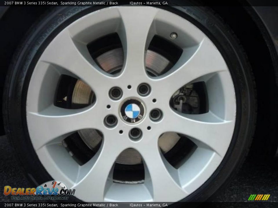 2007 BMW 3 Series 335i Sedan Sparkling Graphite Metallic / Black Photo #10