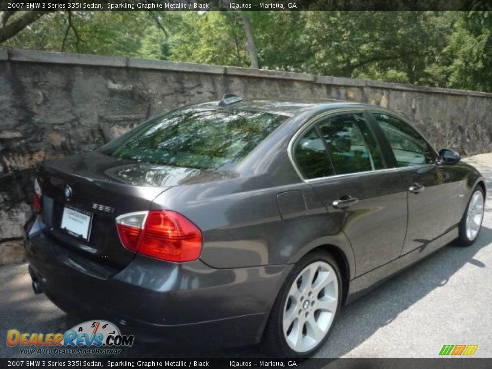 2007 BMW 3 Series 335i Sedan Sparkling Graphite Metallic / Black Photo #11