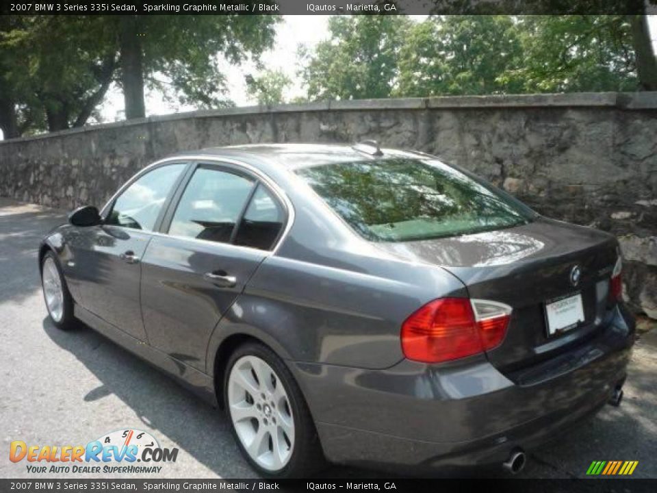 2007 BMW 3 Series 335i Sedan Sparkling Graphite Metallic / Black Photo #12