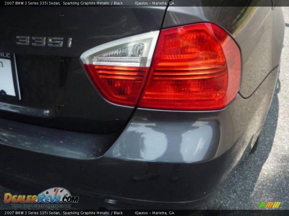2007 BMW 3 Series 335i Sedan Sparkling Graphite Metallic / Black Photo #13