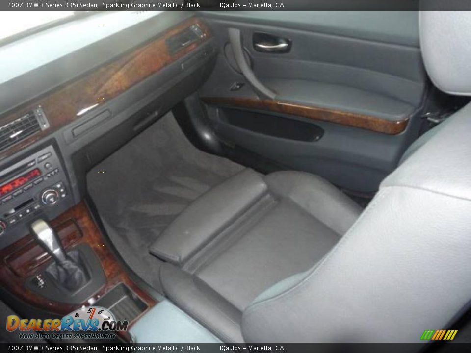 2007 BMW 3 Series 335i Sedan Sparkling Graphite Metallic / Black Photo #18