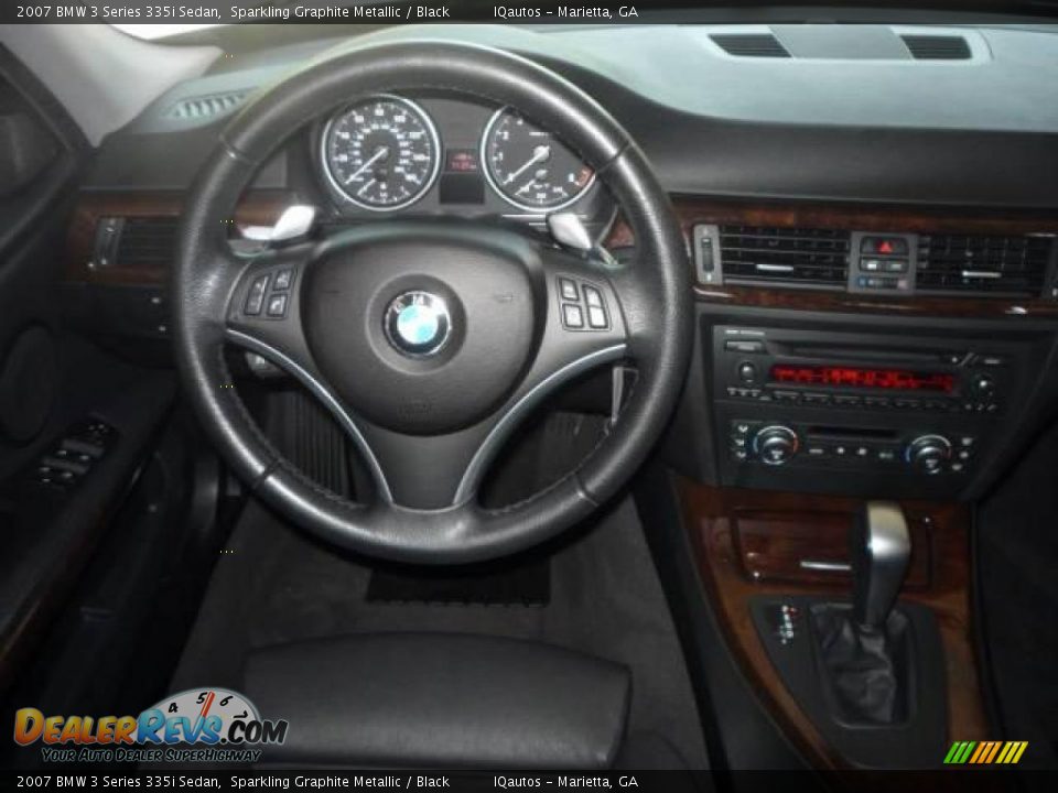 2007 BMW 3 Series 335i Sedan Sparkling Graphite Metallic / Black Photo #20