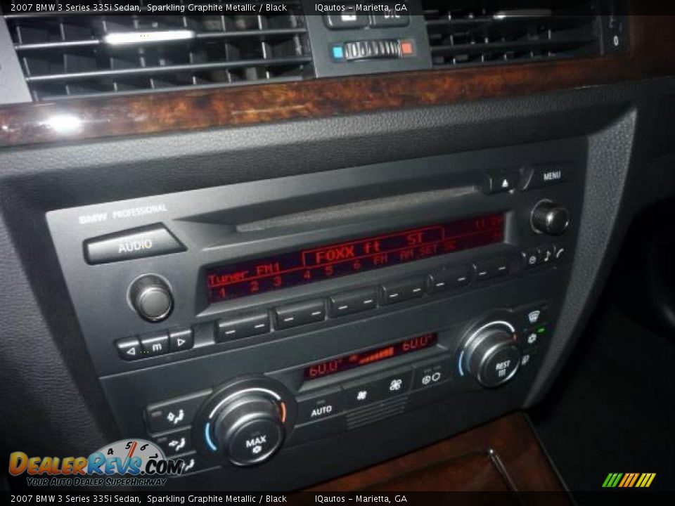 2007 BMW 3 Series 335i Sedan Sparkling Graphite Metallic / Black Photo #23