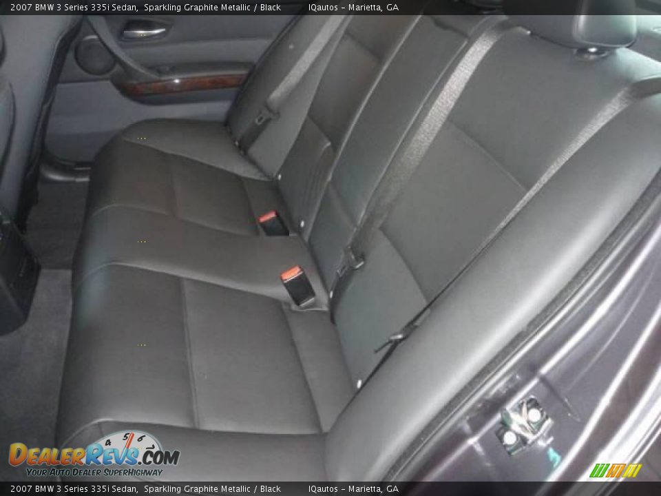 2007 BMW 3 Series 335i Sedan Sparkling Graphite Metallic / Black Photo #25