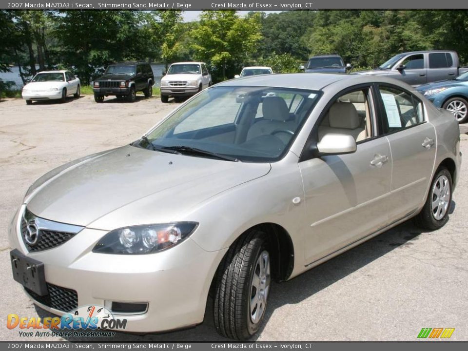 2007 Mazda MAZDA3 i Sedan Shimmering Sand Metallic / Beige Photo #1