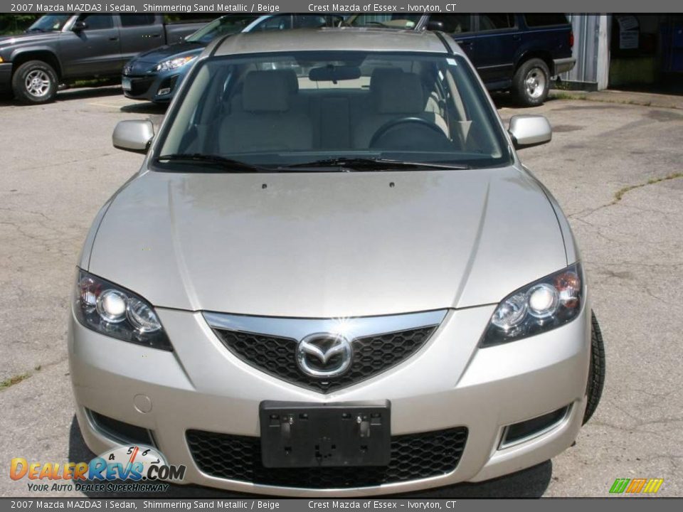 2007 Mazda MAZDA3 i Sedan Shimmering Sand Metallic / Beige Photo #2