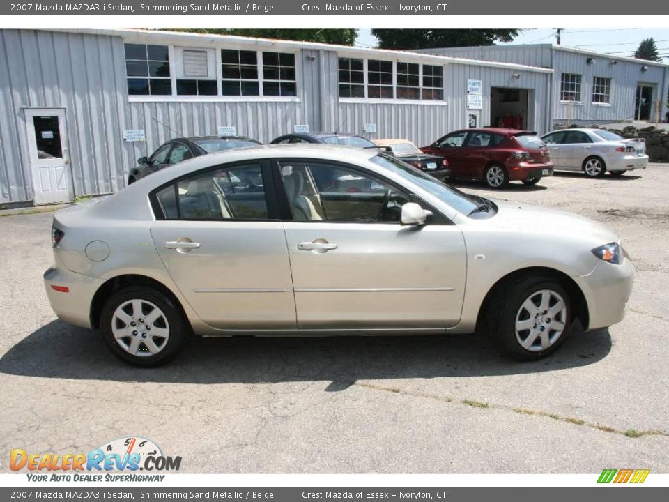 2007 Mazda MAZDA3 i Sedan Shimmering Sand Metallic / Beige Photo #4