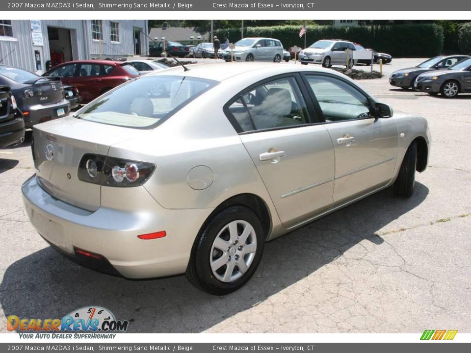 2007 Mazda MAZDA3 i Sedan Shimmering Sand Metallic / Beige Photo #5