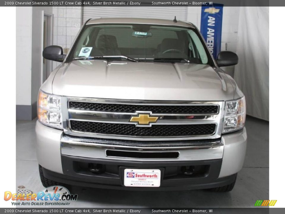 2009 Chevrolet Silverado 1500 LT Crew Cab 4x4 Silver Birch Metallic / Ebony Photo #2