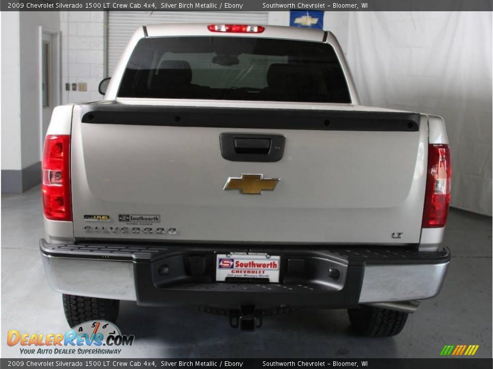 2009 Chevrolet Silverado 1500 LT Crew Cab 4x4 Silver Birch Metallic / Ebony Photo #3