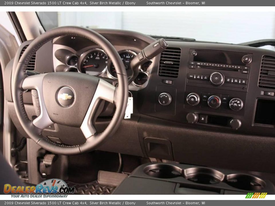2009 Chevrolet Silverado 1500 LT Crew Cab 4x4 Silver Birch Metallic / Ebony Photo #6