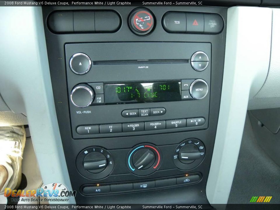 2008 Ford Mustang V6 Deluxe Coupe Performance White / Light Graphite Photo #16
