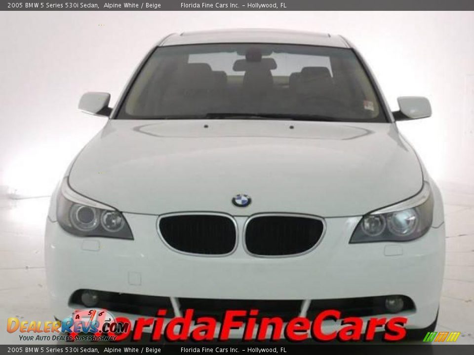 2005 BMW 5 Series 530i Sedan Alpine White / Beige Photo #5