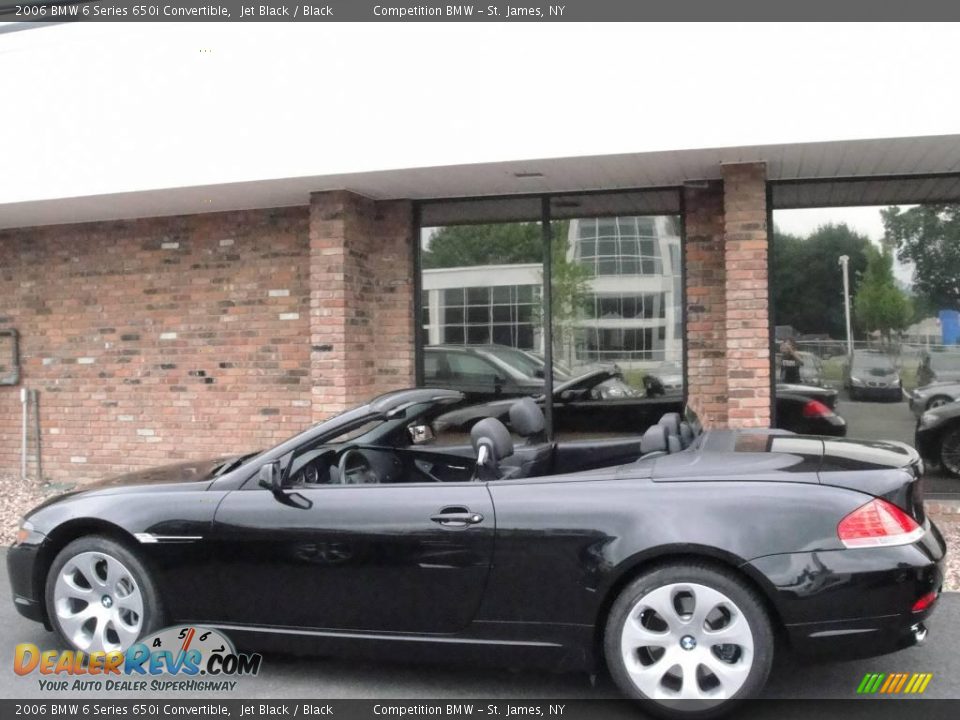 2006 BMW 6 Series 650i Convertible Jet Black / Black Photo #3
