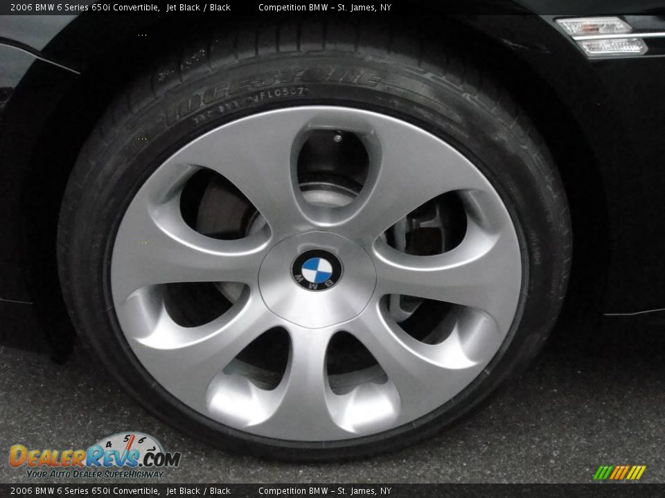 2006 BMW 6 Series 650i Convertible Jet Black / Black Photo #7