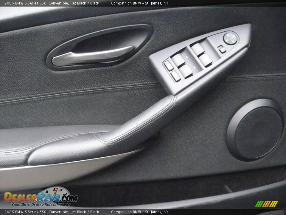2006 BMW 6 Series 650i Convertible Jet Black / Black Photo #8