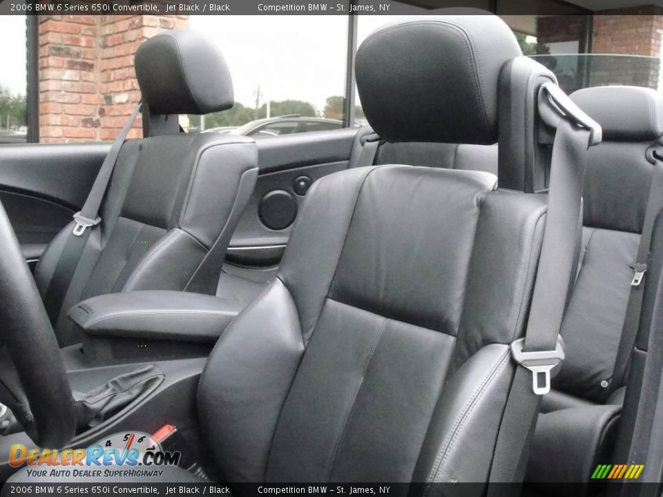 2006 BMW 6 Series 650i Convertible Jet Black / Black Photo #9