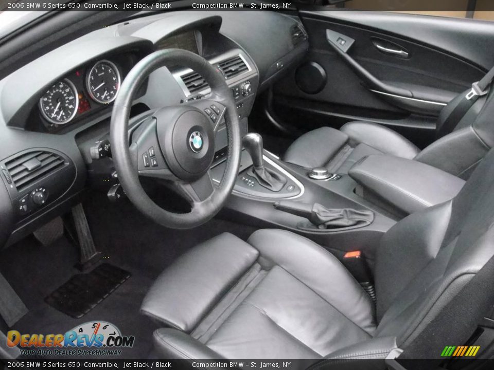 2006 BMW 6 Series 650i Convertible Jet Black / Black Photo #10