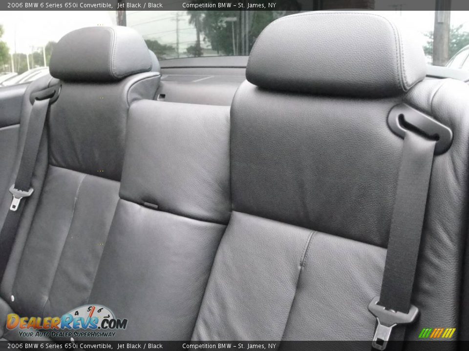 2006 BMW 6 Series 650i Convertible Jet Black / Black Photo #12