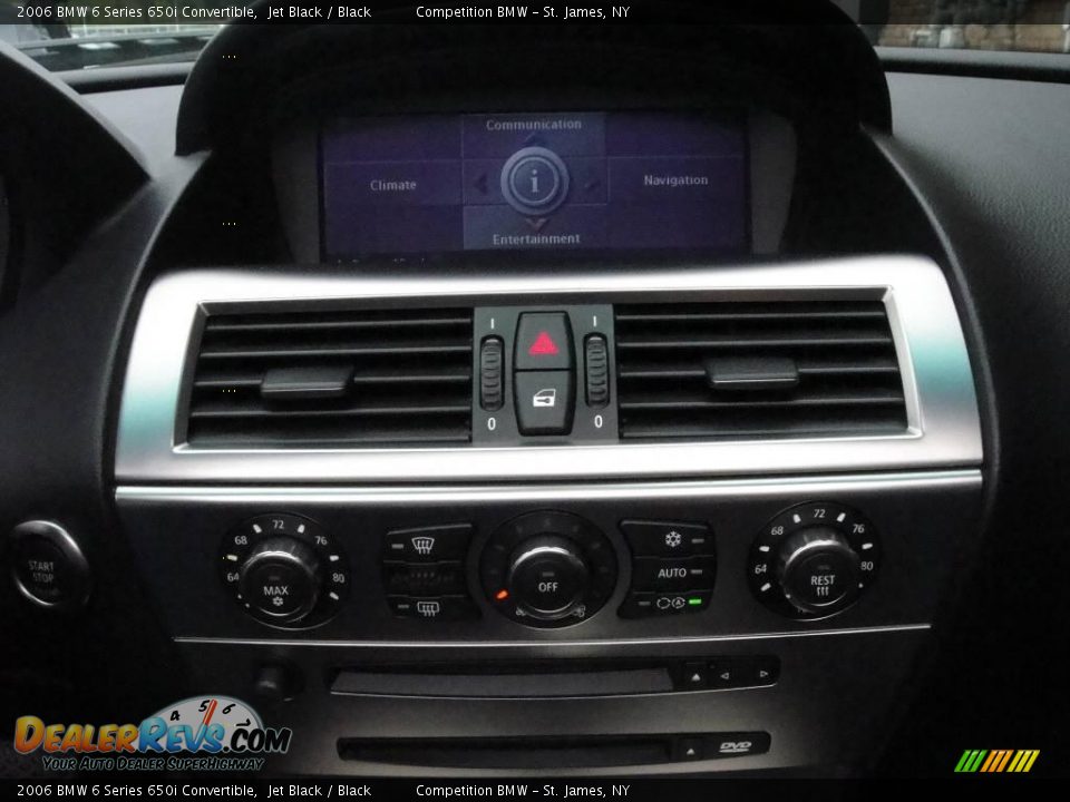 2006 BMW 6 Series 650i Convertible Jet Black / Black Photo #13