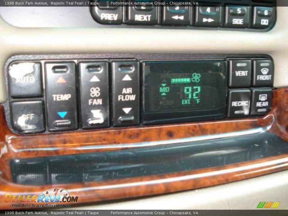 1998 Buick Park Avenue Majestic Teal Pearl / Taupe Photo #14
