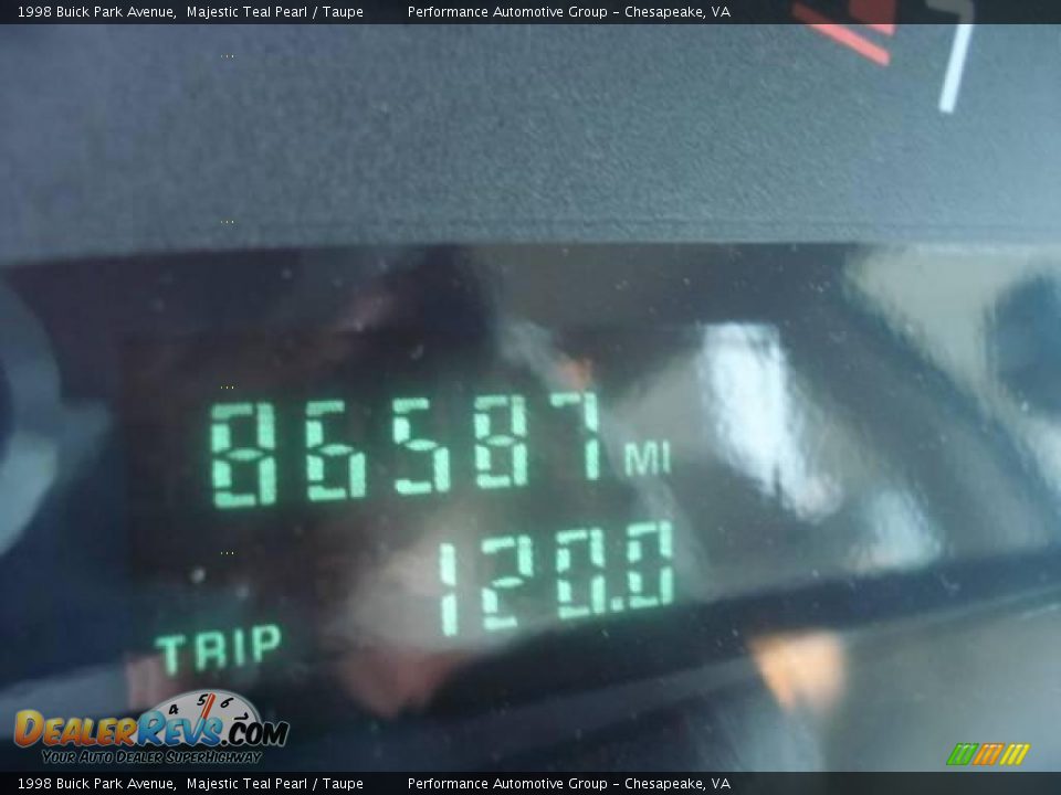 1998 Buick Park Avenue Majestic Teal Pearl / Taupe Photo #16