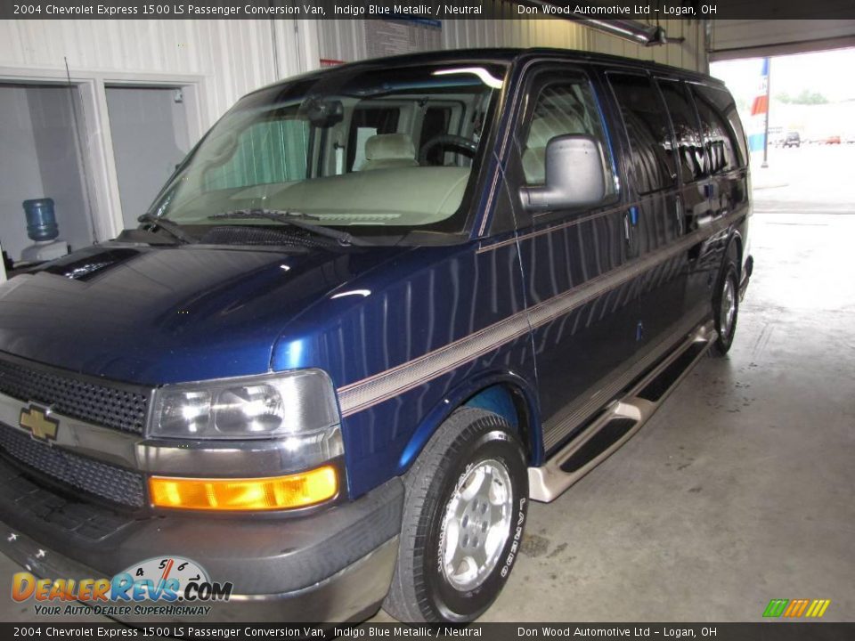 2004 Chevrolet Express 1500 Ls Passenger Conversion Van Indigo Blue Metallic Neutral Photo 2 2144