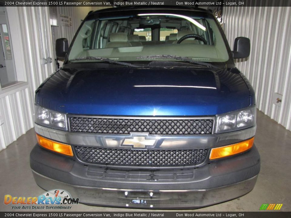 2004 Chevrolet Express 1500 LS Passenger Conversion Van Indigo Blue Metallic / Neutral Photo #3