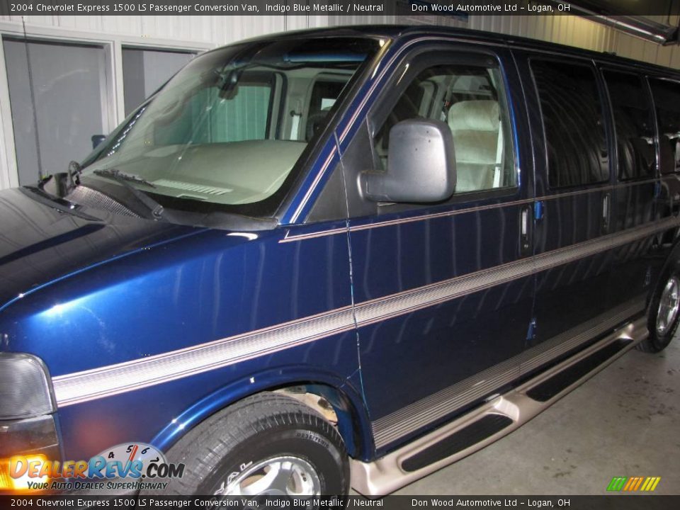 2004 Chevrolet Express 1500 LS Passenger Conversion Van Indigo Blue Metallic / Neutral Photo #5