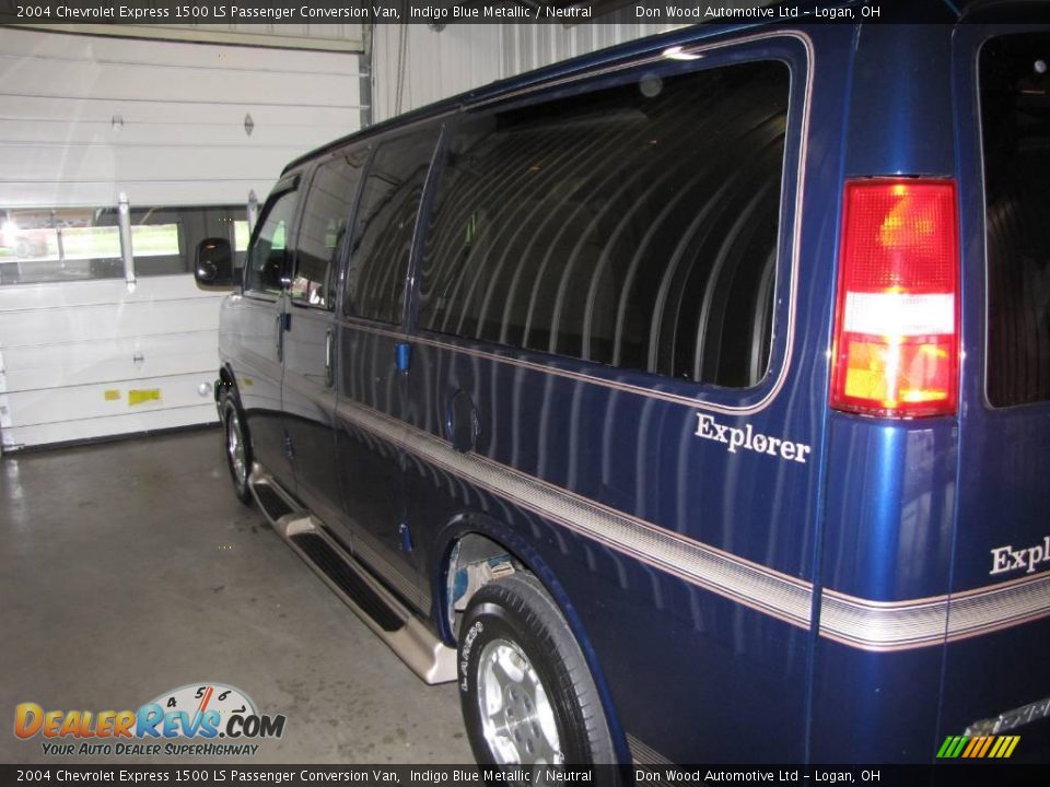 2004 Chevrolet Express 1500 LS Passenger Conversion Van Indigo Blue Metallic / Neutral Photo #6