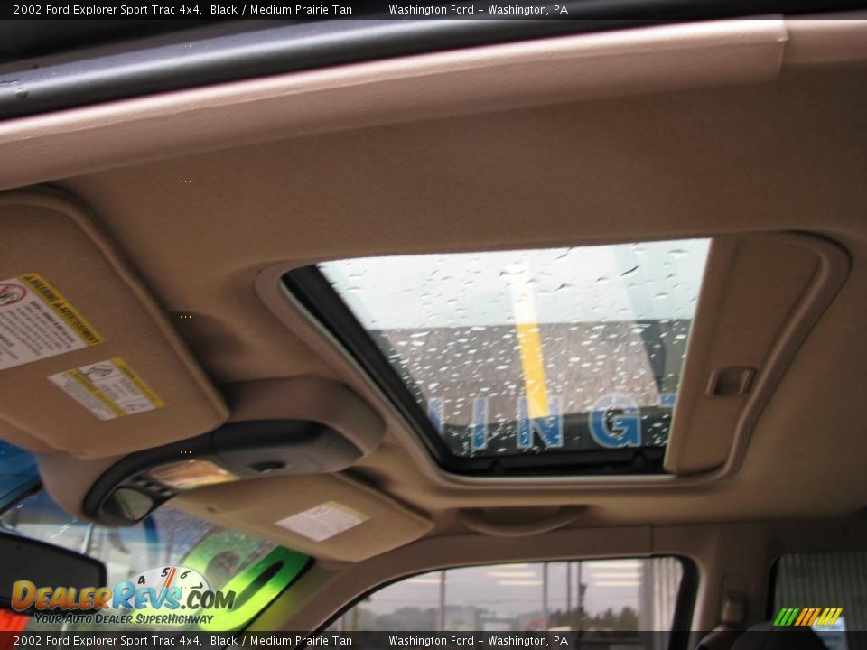 2002 Ford Explorer Sport Trac 4x4 Black / Medium Prairie Tan Photo #8
