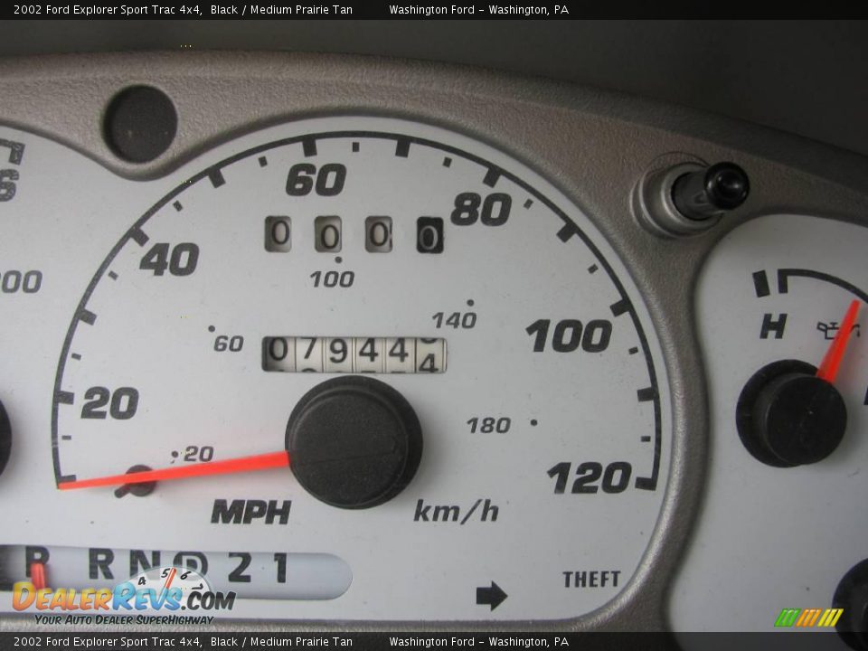 2002 Ford Explorer Sport Trac 4x4 Black / Medium Prairie Tan Photo #9