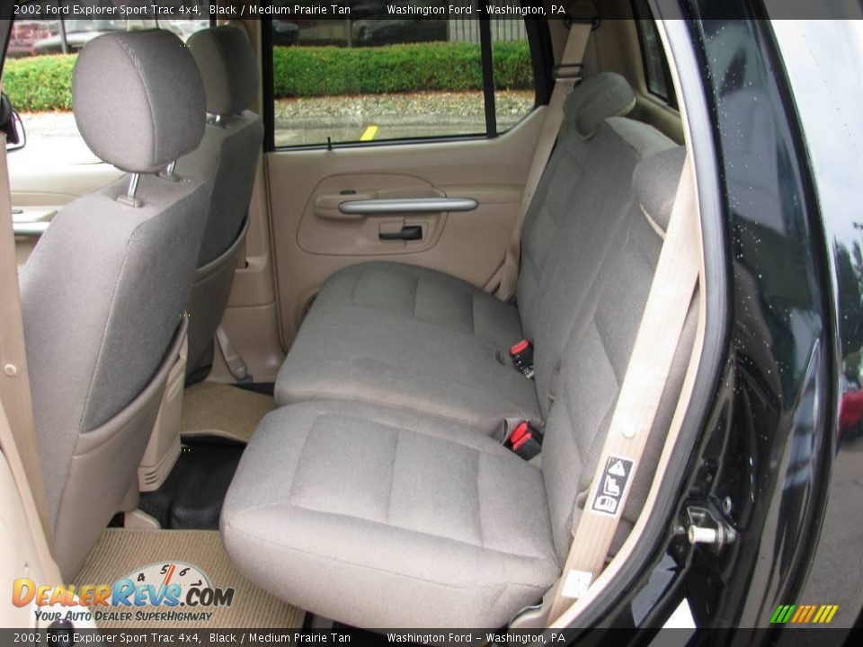 2002 Ford Explorer Sport Trac 4x4 Black / Medium Prairie Tan Photo #15