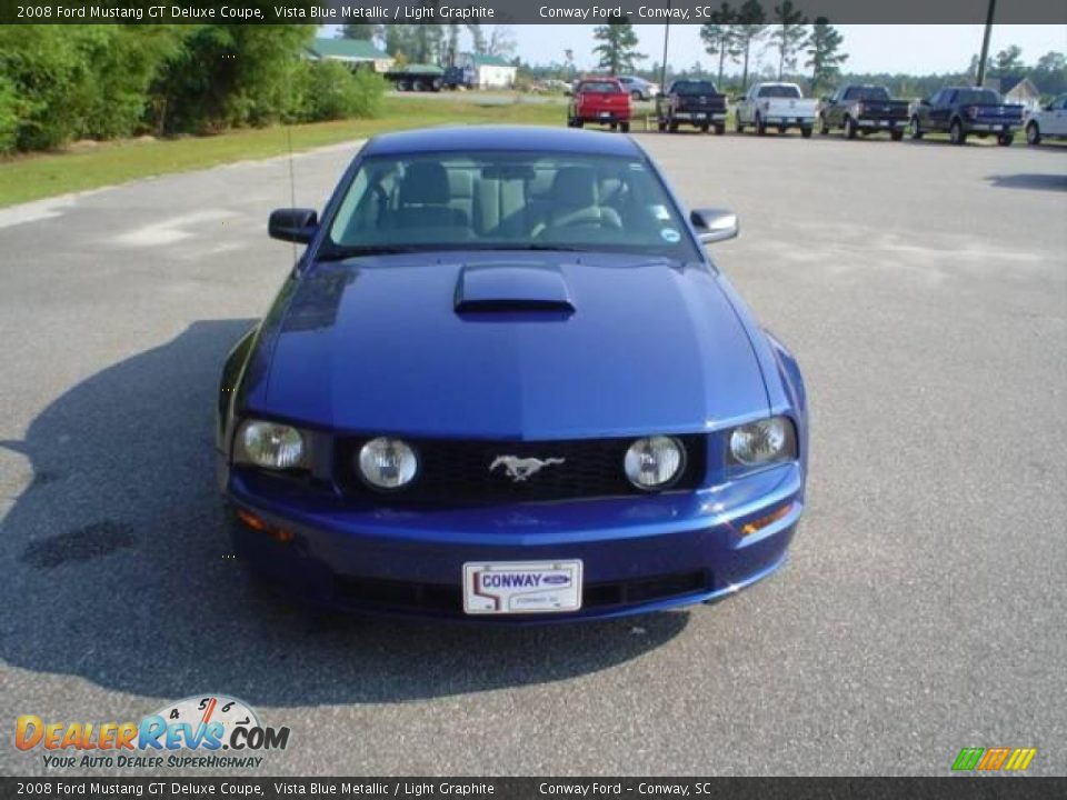 2008 Ford Mustang GT Deluxe Coupe Vista Blue Metallic / Light Graphite Photo #2