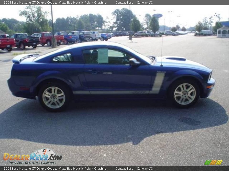 2008 Ford Mustang GT Deluxe Coupe Vista Blue Metallic / Light Graphite Photo #4