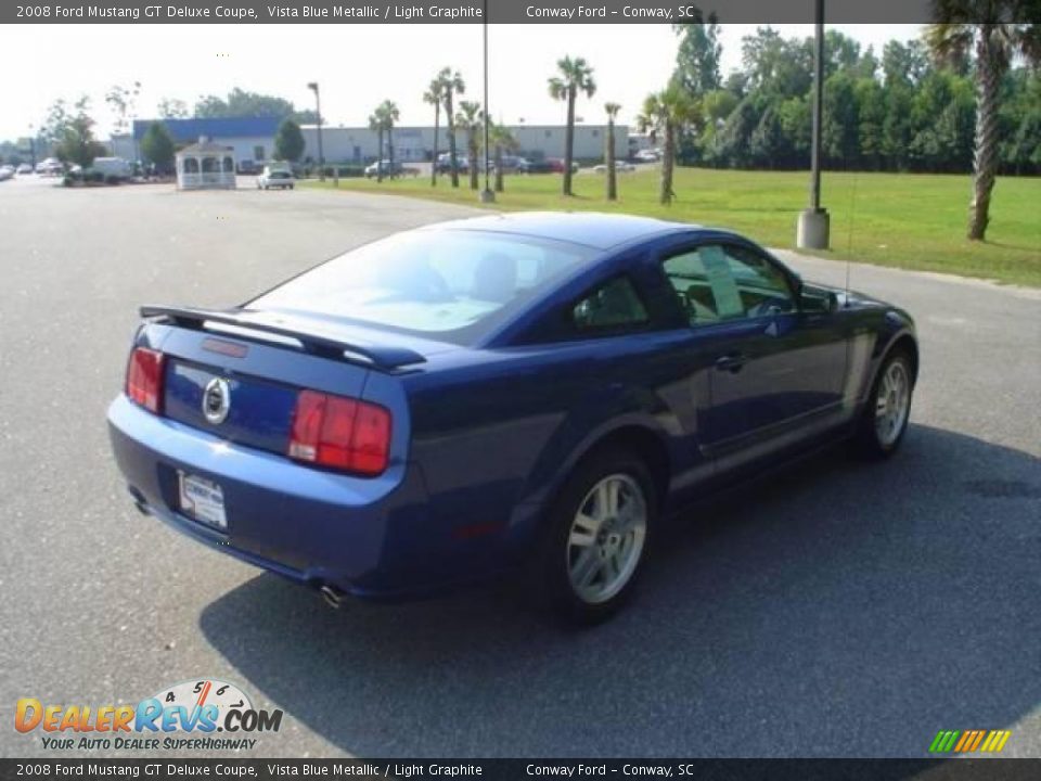 2008 Ford Mustang GT Deluxe Coupe Vista Blue Metallic / Light Graphite Photo #5