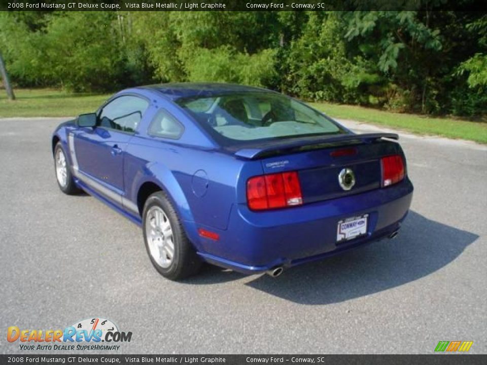 2008 Ford Mustang GT Deluxe Coupe Vista Blue Metallic / Light Graphite Photo #7