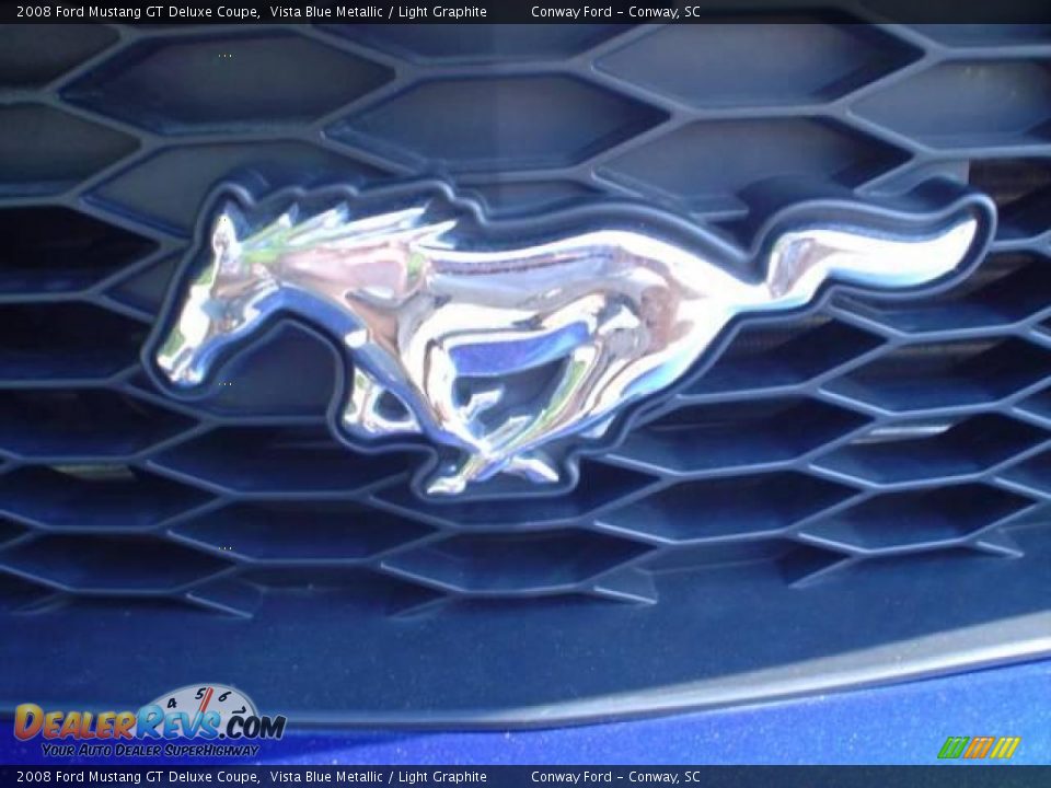2008 Ford Mustang GT Deluxe Coupe Vista Blue Metallic / Light Graphite Photo #12