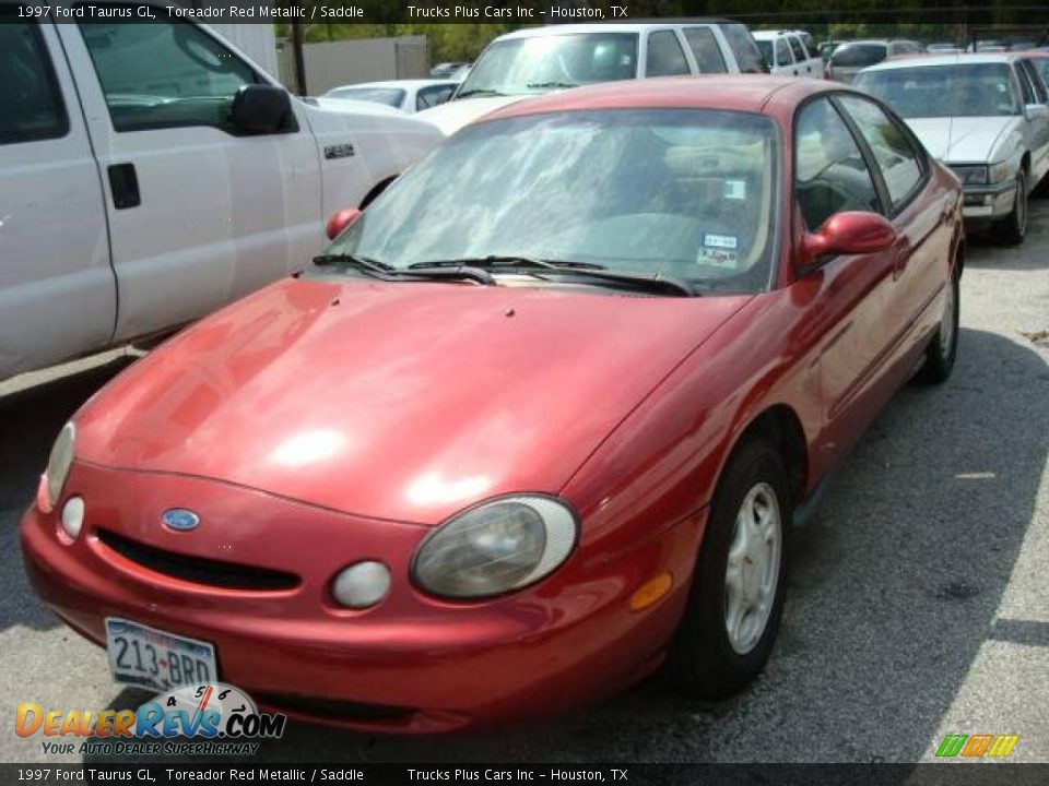 1997 Ford Taurus GL Toreador Red Metallic / Saddle Photo #1