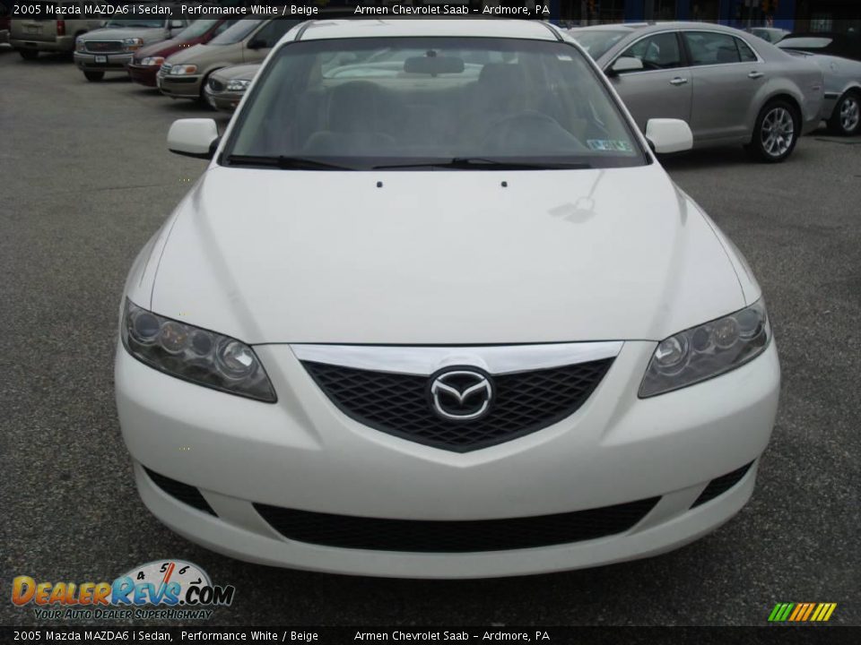 2005 Mazda MAZDA6 i Sedan Performance White / Beige Photo #3