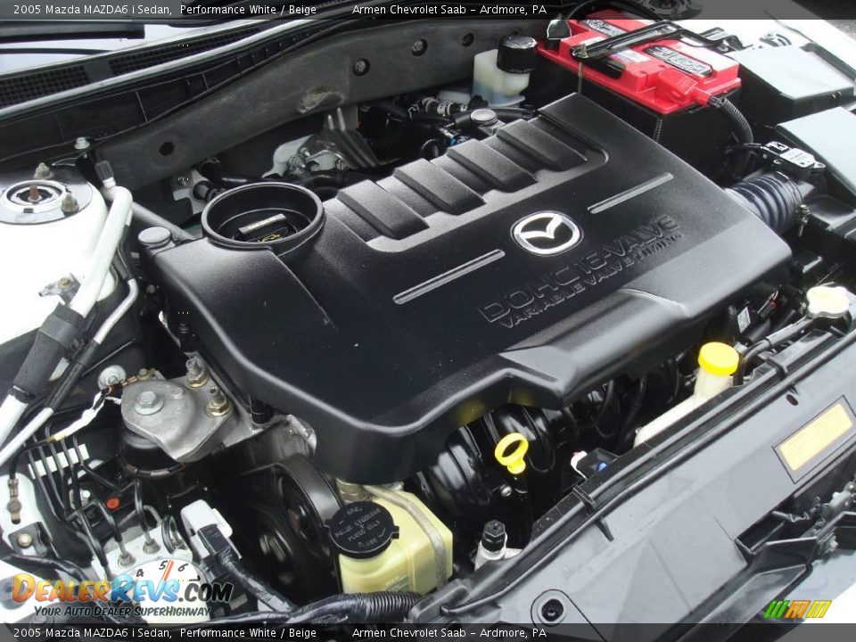 2005 Mazda MAZDA6 i Sedan Performance White / Beige Photo #25