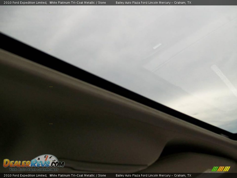 2010 Ford Expedition Limited White Platinum Tri-Coat Metallic / Stone Photo #4