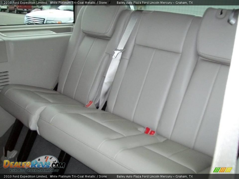2010 Ford Expedition Limited White Platinum Tri-Coat Metallic / Stone Photo #6