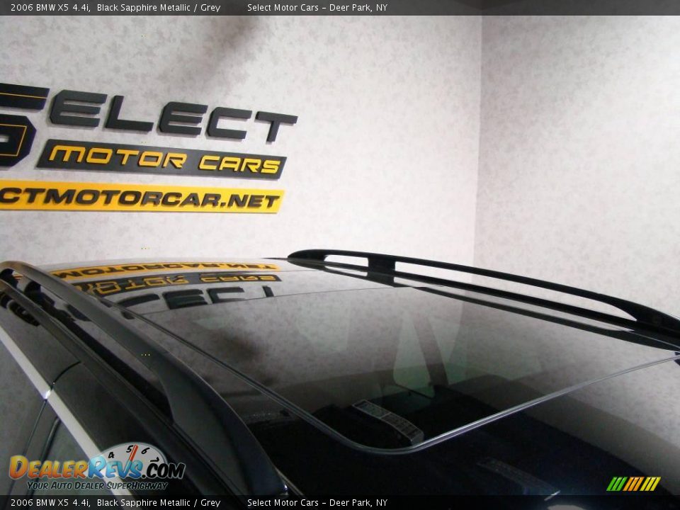 2006 BMW X5 4.4i Black Sapphire Metallic / Grey Photo #6