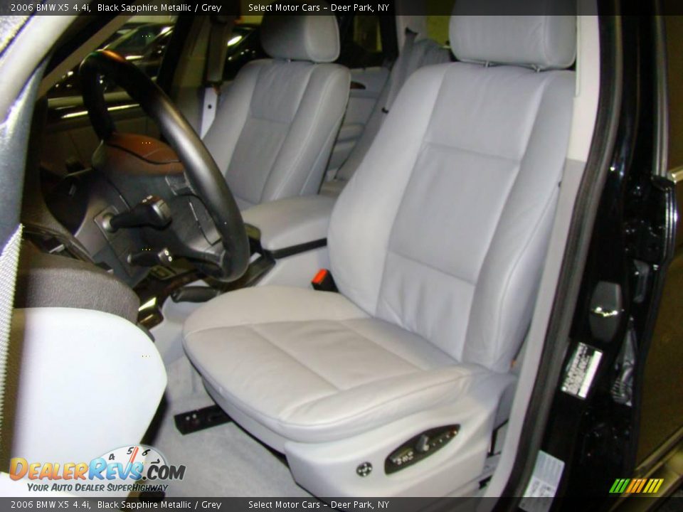 2006 BMW X5 4.4i Black Sapphire Metallic / Grey Photo #8