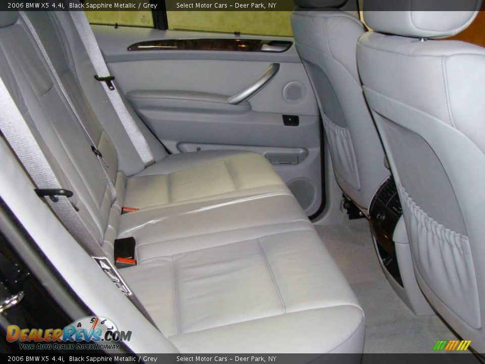 2006 BMW X5 4.4i Black Sapphire Metallic / Grey Photo #12