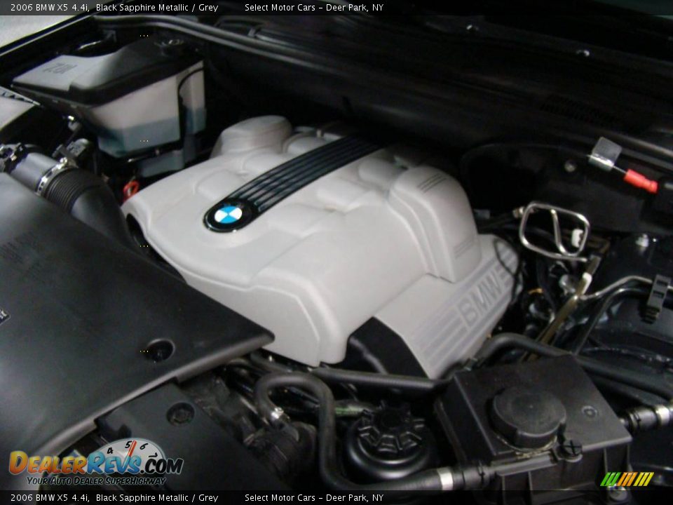2006 BMW X5 4.4i Black Sapphire Metallic / Grey Photo #14